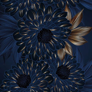 Blue&Gold flower