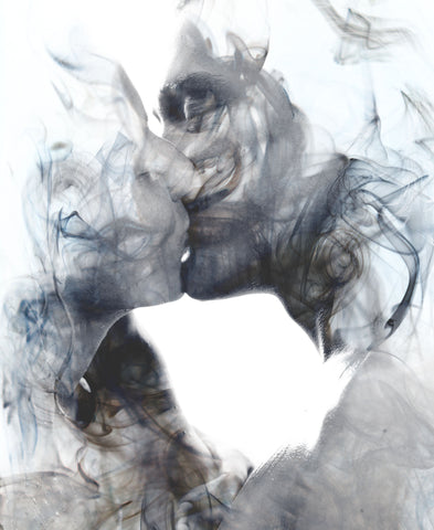 Smoky kiss abstract