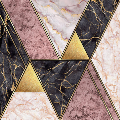 Pinkblack&Gold marble